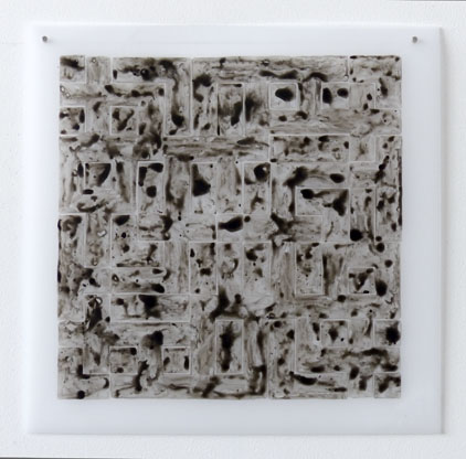 Philip Bradshaw, Ink on film crossword drawing 6, 2014